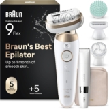 Braun Silképil 9 Flex Epilator for Women, 9-481 3D, White/Gold
