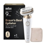 Braun Silkpil 9 Flex, Epilator with 360 Flexible Head for Easy Hair Removal