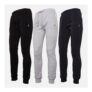 Brave Soul Mens Clinton Three-Pack Joggers – Black, Grey and Navy