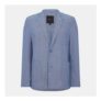 Brave Soul Mens Light Blue Chambray Blazer with Pockets