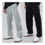 Brave Soul Mens Zeus Two Pack Open Hem Joggers Black/Grey