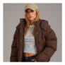 Brave Soul Womens Bunny Short Puffer Jacket
