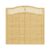 Breeins 6x6ft Lattice Top Wooden Garden Fence Panel