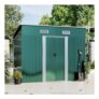 Breeins Outdoor 4x8ft Metal Storage Shed – Green