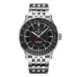 Breitling Navitimer Automatic GMT 41mm Mens Watch Black Stainless Steel MPN: A32310251B1A1