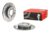 Brembo High Performance Brake Disc pair, compatible for Audi A4 / Seat