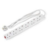 Brennenstuhl Ecolor 4-gang Extension Lead Power Strip with Safety Fuse Button, Switch and 3m Cable, 90 Angle of Sockets – White/Black