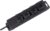 Brennenstuhl IP44 Socket Socket with 4 Flap Sockets & 2m Neoprene Cable H07RN-F 3G1.5 Black