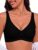 Bresdk Jelly Bras for Women Wireless Deep V Mesh Bra Seamless Soft Support jelly strip support, mesh centre and side panels, adjustable wide straps and extender included