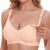 Bresdk Wireless Nursing Bra Seamless Maternity Bra with Jelly Support Innovative jelly strip support and W-shape structure provide reliable 360 degree wireless lift without hard underwires