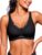 Bresdk Wireless Womens Seamless Jelly Bra Full Coverage Breathable Mesh V-Neck Bralette S-3XL