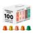 BrewBlack Variety Pack – 100 Aluminium Coffee Pods Compatible with Nespresso
