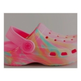 Bright Pink Marble Standard Fit (F) Comfort Clogs