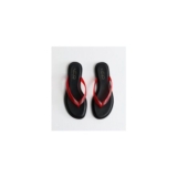Bright Red Jelly Thong Sandals