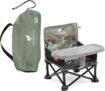 Bright Starts Ford Bronco Pop N Sit Portable Booster Chair, Floor Seat, Indoor/Outdoor Use, Compact Fold, Camo Print, 6 Mos – 3 Yrs