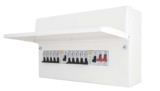 British General Fortress 16-Module 10-Way Populated High Integrity Dual RCD Consumer Unit
