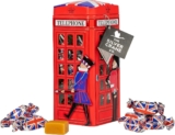 British Phone Box Souvenir Fudge Traditional Sweets Tin – Christmas Treat