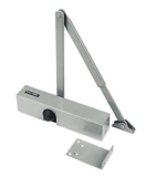 Briton 2000 Series Silver effect Aluminium Surface-mounted Door closer Free C&C
