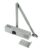 Briton 2000 Series Silver effect Aluminium Surface-mounted Door closer Free C&C