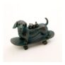 Bronze Tone Dachshund Skateboard Ornament 35x45cm