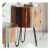 Brooklyn Camea Wooden Drum Side Table