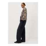 Brown Animal Print Popover Blouse – 22