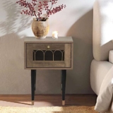 Brown Bedside Table W40 x D40 x H55cm – Sold & Shipped by HOME STUFF LTD