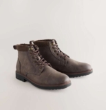 Brown Borg Lined Cord Trim Boots – Sizes 7/8/9/10 Free C&C