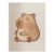 Brown Capybara Cotton Bath Mat