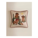 Brown Capybara Cowboy Cushion