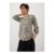 Brown Leopard Print 3/4 Sleeve Popover Blouse – 8