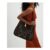 Brown Suede Studded Slouch Bag