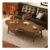 Brown Ventryn 2-Layer Coffee Table with Storage Shelf