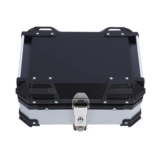 Brrnoo Motorcycle Tail Bag Luggage Box 28L, Shockproof, Silver