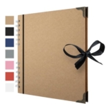 Bstorify Scrapbook Album, 60 Pages, 21×21 Cm, Brown