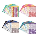 Bubaxuce 4800 Colorful Vinyl Letter Stickers 48 Sheets