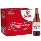 Budweiser Lager Beer Large Sharing Bottle 12 Pack 660 ml Bottles With Voucher (£18.04 S&S)
