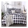 Buffalo Check King Bedding Set Black Gray White Duvet Cover