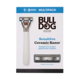 Bulldog Skincare – Sensitive Ceramic Razor Multipack Smooth Glide Razor Handle Plus 9 Blade Refills for Men – S&S £12.96
