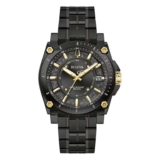 Bulova Icon Mens Black Dial & Black Stainless Steel Bracelet Watch