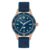 Bulova MIL-SHIPS 150th Anniversary Mens Blue Hybrid Strap Watch