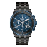 Bulova Marine Star Mens Black IP Stainless Steel Watch