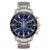Bulova Mens Marine Star Blue & Rose Gold Tone Watch