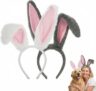 Bunny Ears Headband, Bendable Plush Rabbit Ears Hairband Headband Easter Hair Accessories for Bunny Costume, Cosplay Party, Womens Fashion Headbands