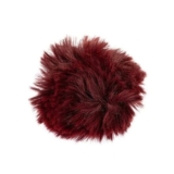 Burgundy Faux Fur Pom Pom 11cm