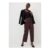 Burgundy Faux Leather Straight Leg Trousers – Size 28