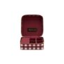 Burgundy Gingham Jewellery Case