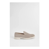 Burton Beige Suede Slip-on Loafers