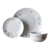 Butterfly White 12 Piece Dinner Set