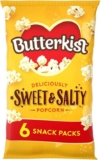 Butterkist – SWEET & SALTY popcorn 6 x 12g Bags – 60 Calories Per 12g Bag